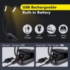 Podwójna lampka LED 9 trybów akumulator klips [22060000556]